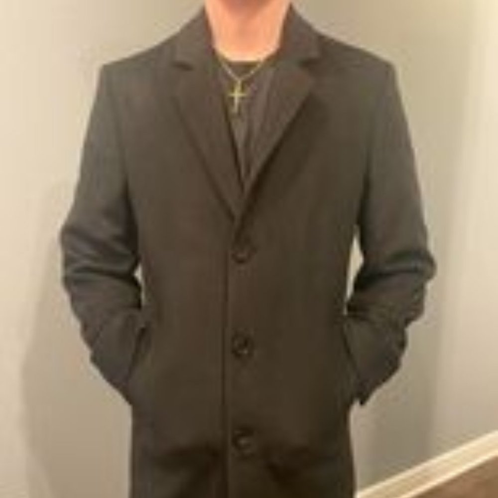 BRAND NEW NEVER WORN Michael Kors Men's Madison Wool Blend Modern-Fit Overcoat - Picture 5 of 17